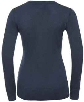 Russell Athletic Russell Collection Dames/Dames Marl V Hals Sweatshirt (Franse marine) Navy - XS