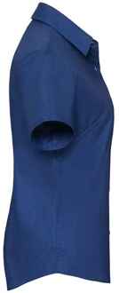 Russell Athletic Russell Collection Dames/Dames Oxford Overhemd Met Korte Mouwen (Helder Koningsblauw) Navy/blauw - 2XL