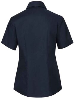 Russell Athletic Russell Collection Dames/Dames Oxford Overhemd Met Korte Mouwen (Heldere marine) Navy/blauw - 3XL