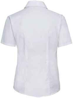 Russell Athletic Russell Collection Dames/Dames Oxford Overhemd Met Korte Mouwen (Wit) - 2XL