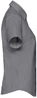 Russell Athletic Russell Collection Dames/Dames Oxford Overhemd Met Korte Mouwen (Zilver) - 2XL