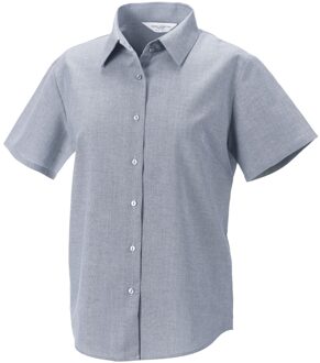 Russell Athletic Russell Collection Dames/Dames Oxford Overhemd Met Korte Mouwen (Zilver) - S