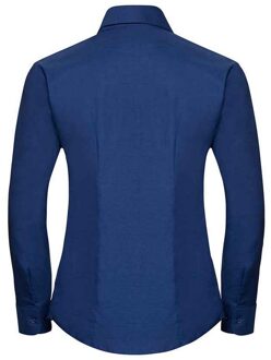 Russell Athletic Russell Collection Dames/Dames Oxford Overhemd Met Lange Mouwen (Helder Koningsblauw) Navy/blauw - 5XL
