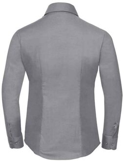 Russell Athletic Russell Collection Dames/Dames Oxford Overhemd Met Lange Mouwen (Zilver) - 2XL