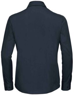 Russell Athletic Russell Collection Dames/Dames Poplin Easy-Care Formeel Overhemd Met Lange Mouwen (Franse marine) Navy - 3XL