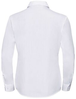 Russell Athletic Russell Collection Dames/Dames Poplin Easy-Care Formeel Overhemd Met Lange Mouwen (Wit) - S