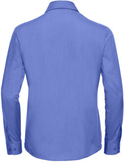 Russell Athletic Russell Collection Dames/Dames Poplin Easy-Care Overhemd met Lange Mouwen (Bedrijfsblauw) - 4XL