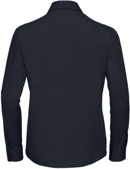 Russell Athletic Russell Collection Dames/Dames Poplin Easy-Care Overhemd met Lange Mouwen (Franse marine) Navy - XL