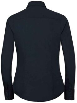 Russell Athletic Russell Collection Dames/Dames Poplin met Lange Mouwen Formeel Overhemd (Franse marine) Navy - EU 50 / UK 22
