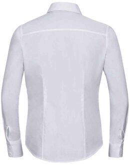 Russell Athletic Russell Collection Dames/Dames Poplin met Lange Mouwen Formeel Overhemd (Wit) - EU 42 / UK 14