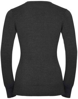 Russell Athletic Russell Collection Dames/Dames Sweatshirt Katoen Acryl V Hals (Houtskool mergel)