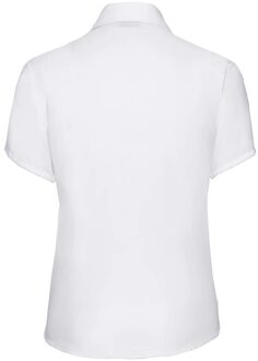Russell Athletic Russell Collection Dames/Dames Ultimate Non-Iron Shirt met Korte Mouwen (Wit) - XL