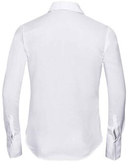 Russell Athletic Russell Collection Dames/Dames Ultimate Non-Iron Shirt met Lange Mouwen (Wit) - EU 36 / UK 8