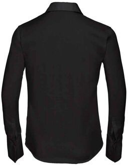 Russell Athletic Russell Collection Dames/Dames Ultimate Non-Iron Shirt met Lange Mouwen (Zwart) - EU 46 / UK 18