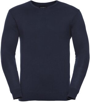 Russell Athletic Russell Collection Heren Gebreid V Hals Sweatshirt (Franse marine) - maat 3XL Navy