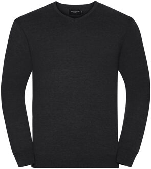 Russell Athletic Russell Collection Heren Gebreid V Hals Sweatshirt (Houtskool mergel) - maat 2XS