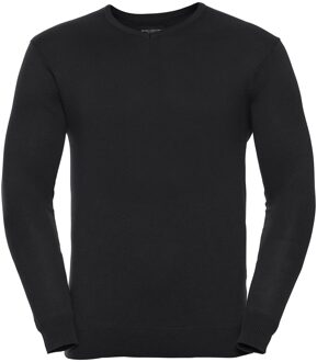 Russell Athletic Russell Collection Heren Gebreid V Hals Sweatshirt (Zwart) - maat 3XL