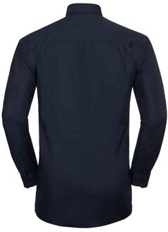 Russell Athletic Russell Collection Heren Oxford Easy-Care Formeel Overhemd Met Lange Mouwen (Heldere marine) Navy/blauw - 18 inch