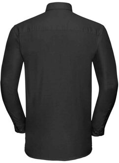 Russell Athletic Russell Collection Heren Oxford Easy-Care Formeel Overhemd Met Lange Mouwen (Zwart) - 20