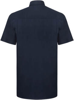 Russell Athletic Russell Collection Heren Oxford Formeel Shirt (Heldere marine) Navy/blauw - 5XL