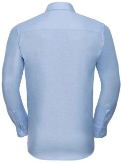Russell Athletic Russell Collection Heren Oxford Getailleerd Formeel Overhemd Met Lange Mouwen (Oxford Blauw) - 16.5 inch