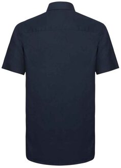 Russell Athletic Russell Collection Heren Oxford Getailleerde Overhemd met Korte Mouwen (Heldere marine) Navy/blauw - 14.5 inch