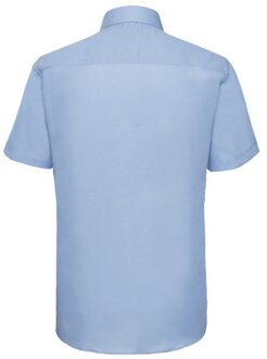 Russell Athletic Russell Collection Heren Oxford Getailleerde Overhemd met Korte Mouwen (Oxford Blauw) - 19.5 inch