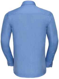 Russell Athletic Russell Collection Heren Polycotton Easy-Care Formeel Overhemd met Lange Mouwen (Bedrijfsblauw)