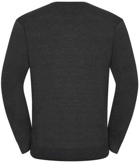 Russell Athletic Russell Collection Heren Sweatshirt Katoen Acryl V Hals (Houtskool mergel) - 4XL