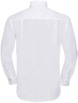 Russell Athletic Russell Collection Heren Ultimate Formeel Overhemd Met Lange Mouwen (Wit) - 17.5 inch