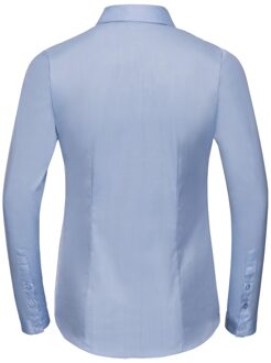 Russell Athletic Russell Collection Shirt met lange mouwen in visgraatmotief voor dames/dames (Lichtblauw) - EU 50 / UK 22
