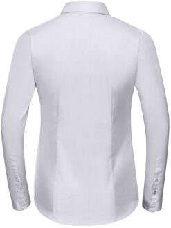 Russell Athletic Russell Collection Shirt met lange mouwen in visgraatmotief voor dames/dames (Wit)