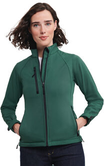 Russell Athletic Russell Dames/Dames 3 Layer Soft Shell Jas (Fles groen) - XL