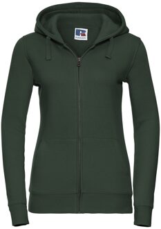 Russell Athletic Russell Dames/Dames Authentic Full Zip Hoodie (Fles groen) - XS