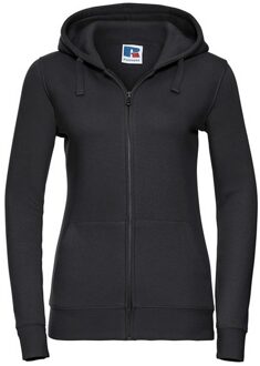 Russell Athletic Russell Dames/Dames Authentic Full Zip Hoodie (Zwart) - maat L