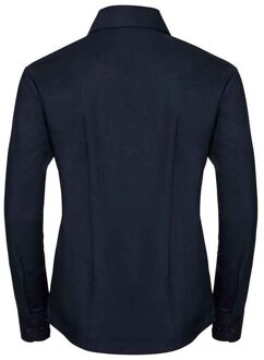 Russell Athletic Russell Dames/Dames Oxford Easy-Care overhemd met lange mouwen (Heldere marine) Navy/blauw - 3XL