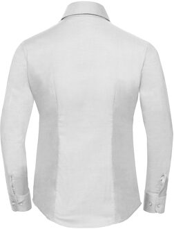 Russell Athletic Russell Dames/Dames Oxford Easy-Care overhemd met lange mouwen (Wit) - 5XL