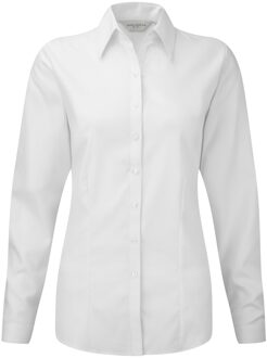 Russell Athletic Russell Dames/Dames Visgraat Werkshirt met lange mouwen (Wit) - 4XL