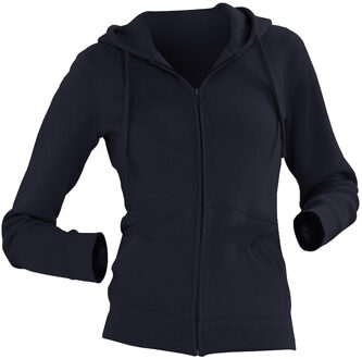 Russell Athletic Russell Dames Premium Authentieke Hoodie met rits (3-laagse stof) (Franse marine) - maat S Navy