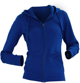 Russell Athletic Russell Dames Premium Authentieke Hoodie met rits (3-laagse stof) (Helder Koninklijk) Navy/blauw