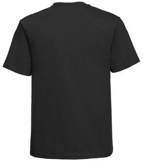Russell Athletic Russell Europa Heren Klassiek Zwaargewicht Ringspun Korte Mouwen T-Shirt (Zwart) - maat 3XL