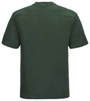 Russell Athletic Russell Europa Heren Werkkleding Korte Mouwen Katoenen T-Shirt (Fles groen) - 2XL