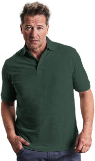 Russell Athletic Russell Heren 100% Katoenen Korte Mouw Poloshirt (Fles groen) - XL