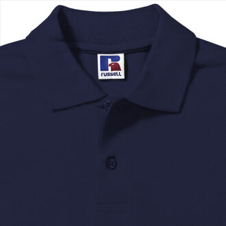 Russell Athletic Russell Heren 100% Katoenen Korte Mouw Poloshirt (Franse marine) Navy