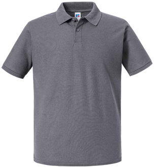 Russell Athletic Russell Heren Authentic Eco Piqué Poloshirt (Konvooi Grijs) Donkergrijs - 2XL