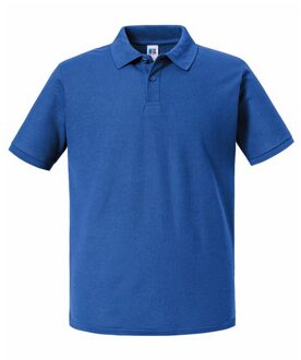 Russell Athletic Russell Heren Authentic Eco Poloshirt (Helder Koninklijk) - maat S Navy/blauw