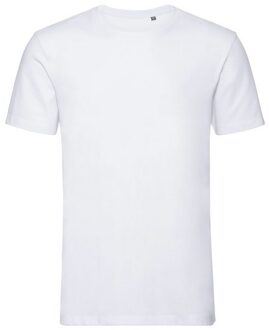 Russell Athletic Russell Heren Authentiek Organisch T-Shirt (Wit) - maat XS