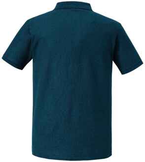 Russell Athletic Russell Heren Authentiek Piqué Poloshirt (Benzineblauw)