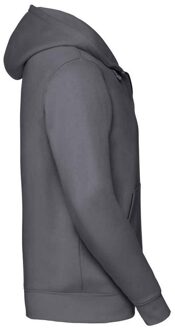 Russell Athletic Russell Heren Authentiek Sweatshirt met capuchon (Konvooi Grijs) Donkergrijs