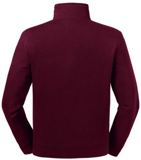 Russell Athletic Russell Heren Authentieke Zip Neck Sweatshirt (Bourgondië) Bourgogne - 2XL